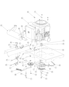 Kohler Engine Assembly Diagram and Parts List for M50-KHS 53AB5BBP750-23HP-OHV Cub Cadet Lawn Tractor
